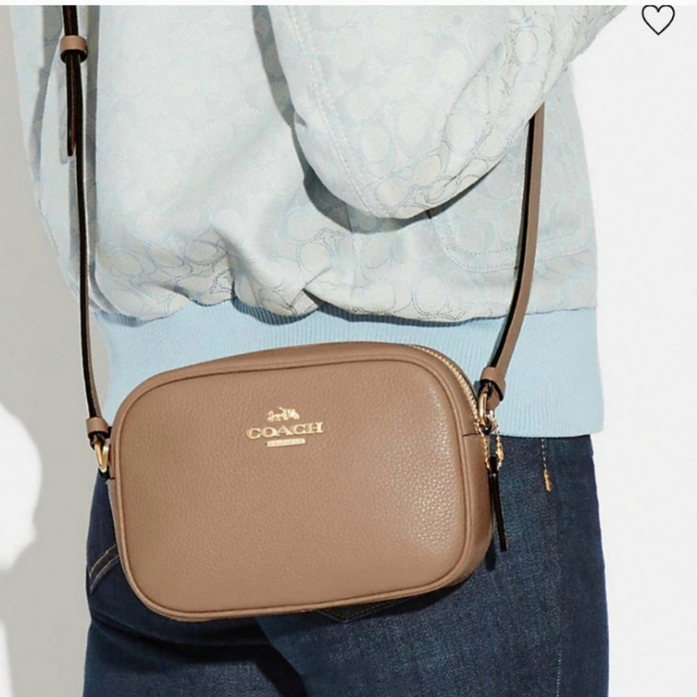 New! Mini Jamie Camera Bag In Gold/Taupe
